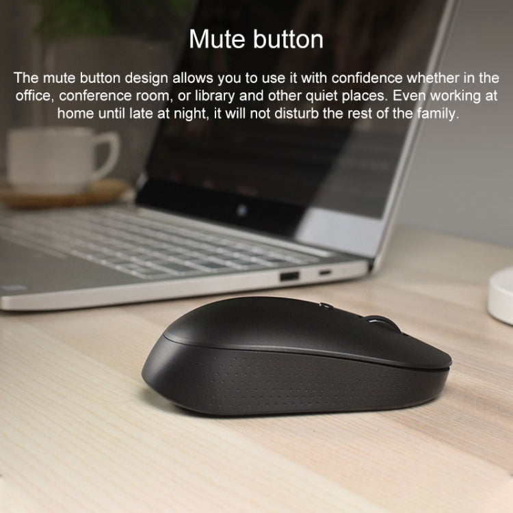 Original Xiaomi 2.4G Wireless Bluetooth 4.2 Dual Mode Silent Mouse (White) Eurekaonline