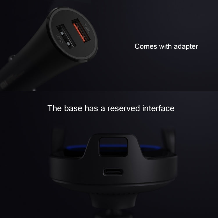 Original Xiaomi 20W Car Mount Qi Standard Wireless Charger(Black) Eurekaonline