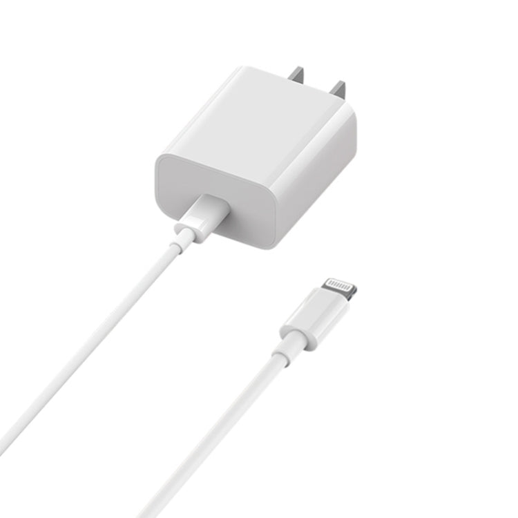  Type-C Charger with 8 Pin Cable, US Plug (White) Eurekaonline