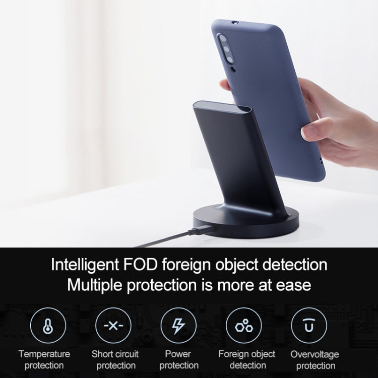 Original Xiaomi 20W Universal Vertical Quick Charge Wireless Charger(Black) Eurekaonline