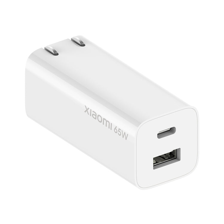 USB-C + USB GaN Travel Charger Power Adapter, CN Plug(White) Eurekaonline