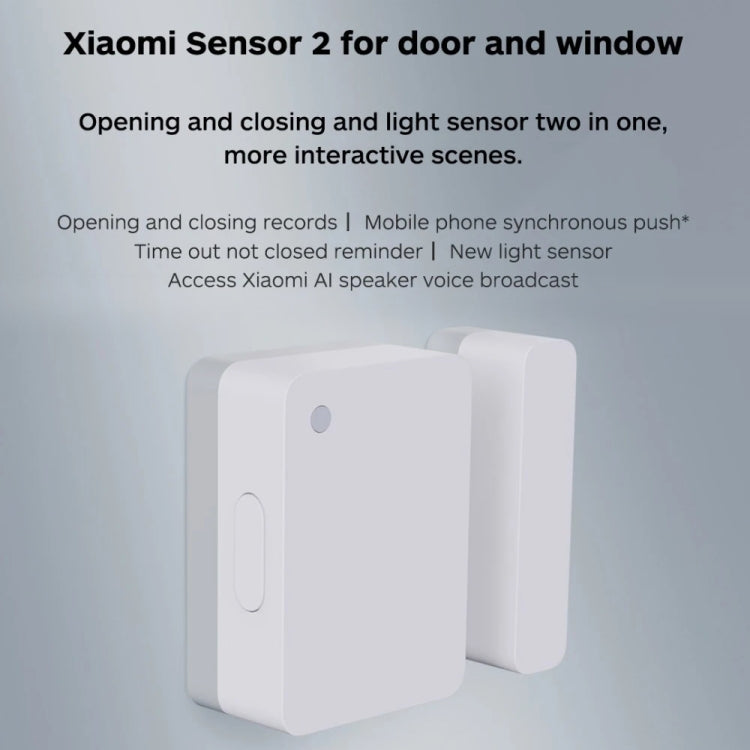 Original Xiaomi Intelligent Mini Door Window Sensor for Xiaomi Smart Home Suite Devices, with the Xiaomi Multifunctional Gateway Use (CA1001)(White) Eurekaonline