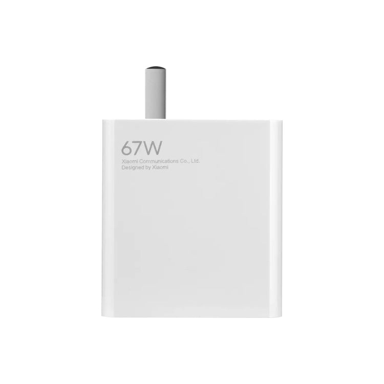 Original Xiaomi MDY-12-ES 67W USB Port Quick Charging Wall Charger + Type-C Cable, US Plug (White) Eurekaonline