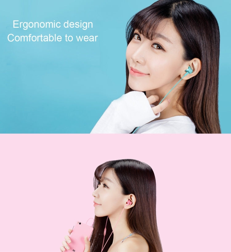 Original Xiaomi Mi In-Ear Headphones Basic Earphone with Wire Control + Mic, Support Answering and Rejecting Call(Black) Eurekaonline