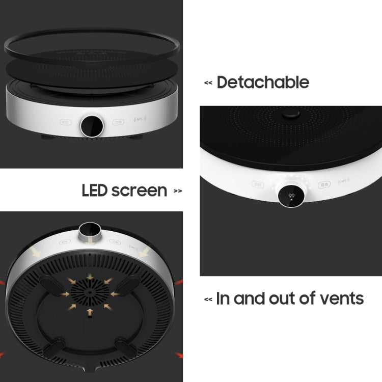 Original Xiaomi Mijia 2100W OLED Screen Induction Cooker 2 NFC Connection App Control, US Plug Eurekaonline