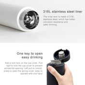 Original Xiaomi Mijia 480ML Insulation Vacuum Thermal Cup Water Bottle (White) Eurekaonline