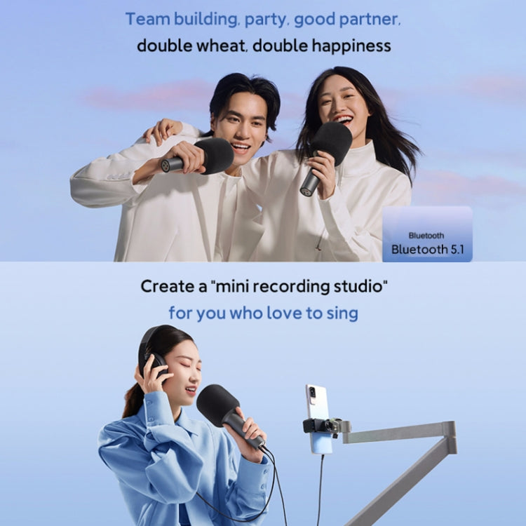 Original Xiaomi Mijia Bluetooth 5.1 Stereo Noise Reduction Karaoke Microphone Eurekaonline