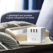 Original Xiaomi Mijia MJZHQ3-01QM Wireless Edition 5V 2.1A 3 USB Interface Cube Shape Multifunctional Charger Power Converter(White) Eurekaonline