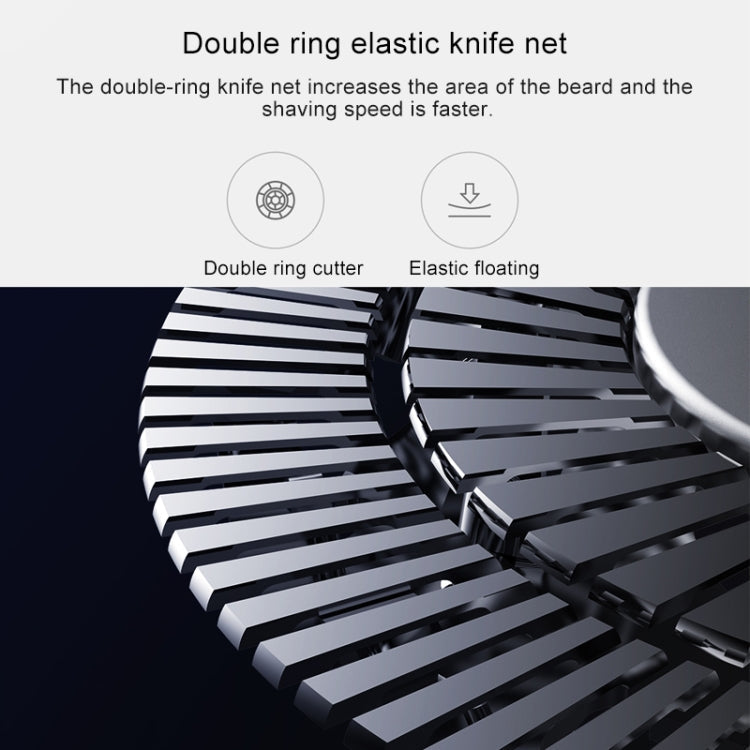 Original Xiaomi Mijia S100 Portable Rotating Double Knife Head Electric Shaver(Black) Eurekaonline