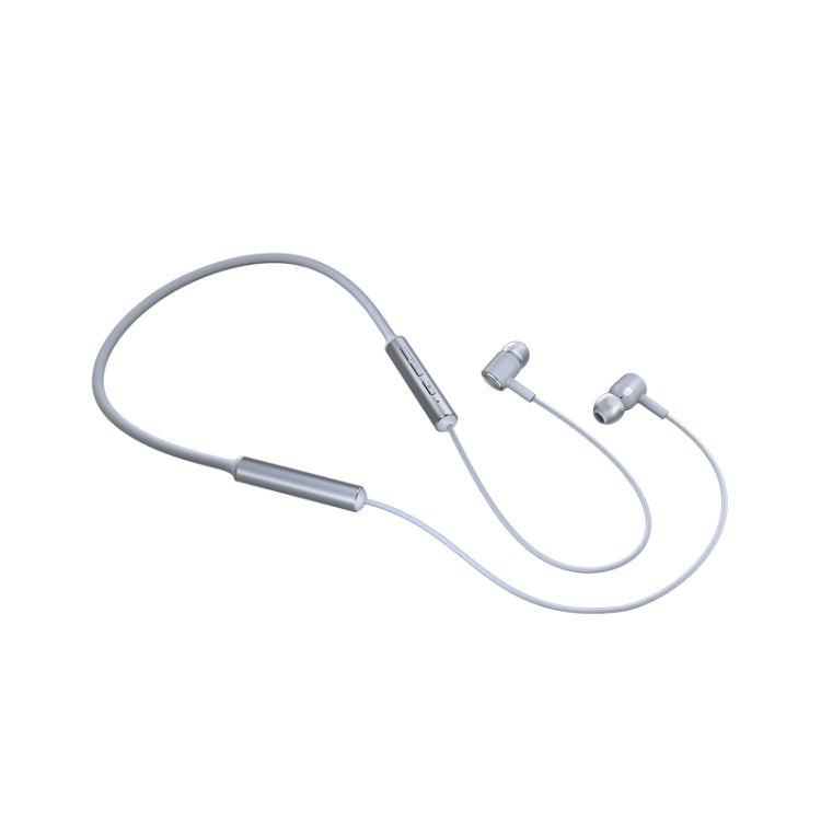 Original Xiaomi Neck-mounted Wire-controlled Bluetooth Earphone Line Free, Supports HD Call / Voice Assistant (Grey) Eurekaonline