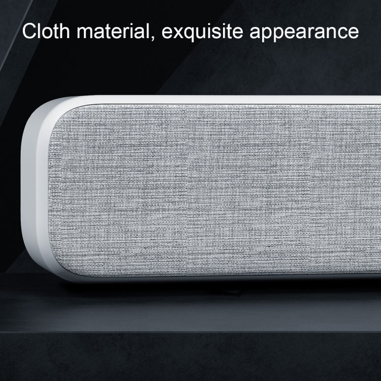 Original Xiaomi Rectangle Cloth TV Audio Bluetooth 4.2, Support A2DP Music Playback(White) Eurekaonline