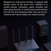 Original Xiaomi Redmi AX5400 WiFi 6 Gaming Router 160MHz 4K QAM, US Plug(Black) Eurekaonline