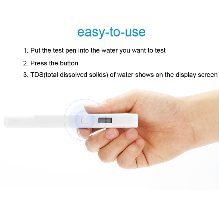 Original Xiaomi Superb Accurate Mini Exquisite Easy-to-use Water Purity Tester Water Quality TDS Tester(White) Eurekaonline