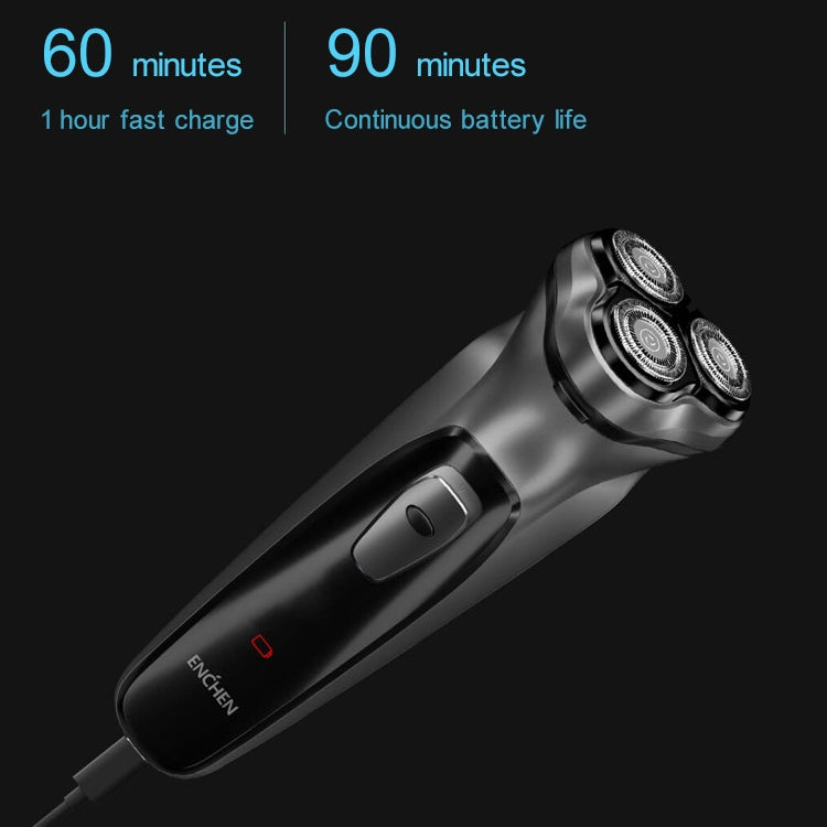 Original Xiaomi Voltage Universal Fit Water Proof Triple Rotary Double Ring Blade Shaving Head Electric Rechargeable Shaver For Men, CN Plug Eurekaonline