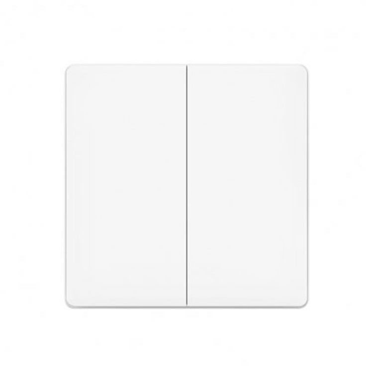 Original Xiaomi Youpin Aqara Smart Light Control Double Key Paste Wall style Wireless Switch, Work with Xiaomi Multifunctional Gateway (CA1001) Mihome APP Control(White) Eurekaonline