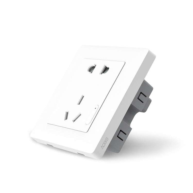 Original Xiaomi Youpin Aqara Smart Light Control Wall Socket (ZigBee Version) Plug, Work with Xiaomi Multifunctional Gateway (CA1001) Mihome APP Control(White) Eurekaonline