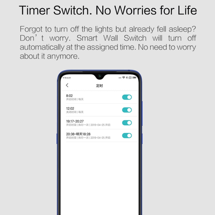 Original Xiaomi Youpin Aqara Smart Wall Switch D1, Zero FireWire Three Button Version Eurekaonline
