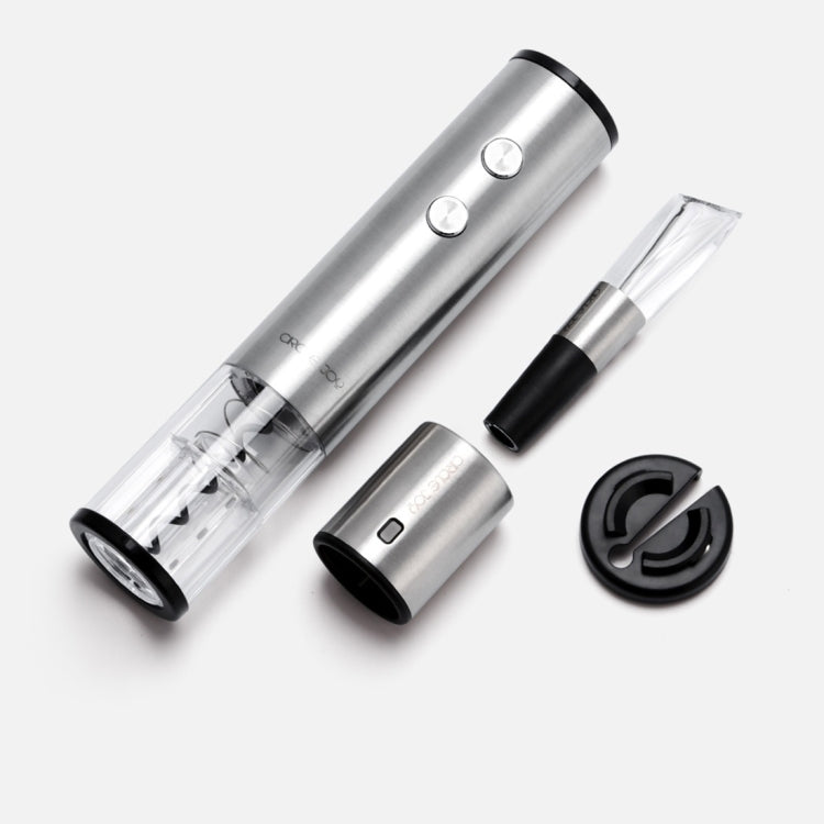 Original Xiaomi Youpin CIRCLE JOY Stainless Steel Dry Battery Electric Bottle Opener  with 4 in 1 Gift Box(Silver) Eurekaonline