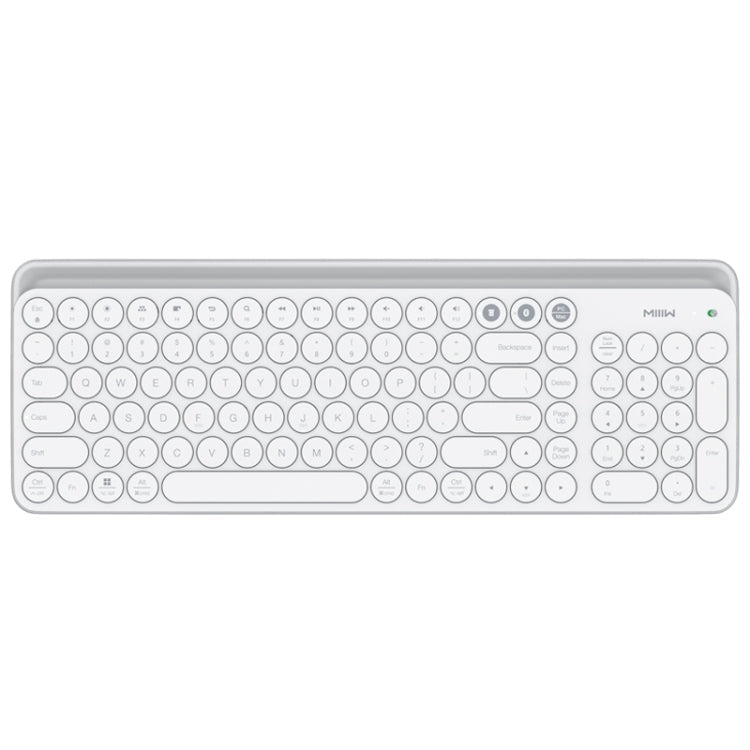 Original Xiaomi Youpin MIIIW 102 Keys Bluetooth + 2.4GHz Wireless Dual Modes Keyboard(White) Eurekaonline