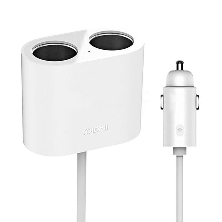 Original Xiaomi Youpin ROIDMI 2 in 1 120W 10A Car Cigarette Lighter + Dual USB Port Quick Charge Car Charger(White) Eurekaonline