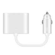 Original Xiaomi Youpin ROIDMI 2 in 1 120W 10A Car Cigarette Lighter + Dual USB Port Quick Charge Car Charger(White) Eurekaonline