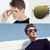 Original Xiaomi Youpin TS Computer Glasses Polarized UV Lens Sunglasses, 304H Stainless Steel Gravity Rear Frame(Gold) Eurekaonline