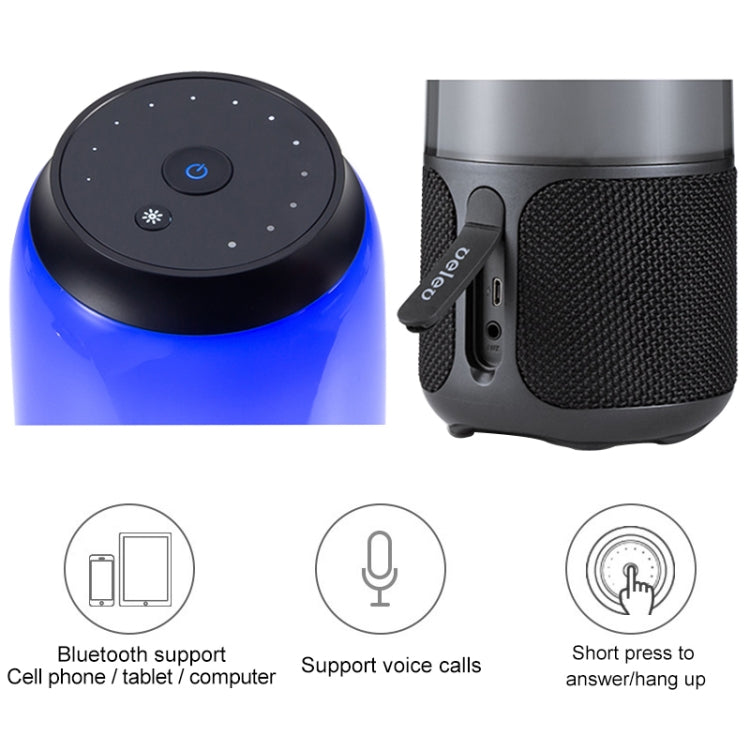 Original Xiaomi Youpin V03 Wireless Bluetooth Speaker with Colorful Light, Support Hands-free / AUX(Black) Eurekaonline