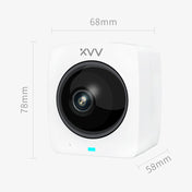 Original Xiaomi Youpin XiaoVV 1080P 2 Million Pixel Smart Panoramic Camera, Support Infrared Night Vision & AI Humanoid Detection & Voice Intercom & 128GB Micro SD Card, US Plug(White) Eurekaonline