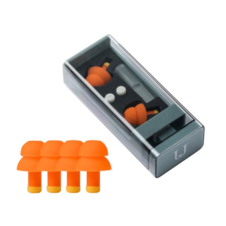 Original Xiaomi Youpin jordan &judy Portable Soundproof Noise Reduction Earplugs(Orange) Eurekaonline