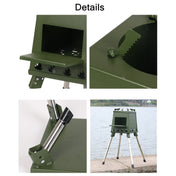 Outdoor Camping Folding Portable Barbecue Wood Stove, Size: Large (Green) Eurekaonline