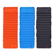 Outdoor Camping Foot Type Automatic Portable Inflatable Bed Beach Mat Picnic Mat Folding TPU Air Cushion(Blue With Green) Eurekaonline