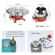 Outdoor Camping Mountaineering Portable Mini Gas Stove, Style: Square (Threaded Interface) Eurekaonline