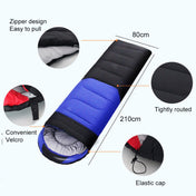 Outdoor Camping Sleeping Bag Splicing Indoor Cotton Sleeping Bed, Size: 210x80cm, Weight: 1.8kg (Blue) Eurekaonline