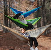 Outdoor Double Inflatable Hammock Anti-Rollover Camping Swing, Size: 270x140cm(Royal Blue) Eurekaonline