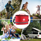 Outdoor First Aid Kit Sports Camping Bag Home Emergency Survival Package(Red) Eurekaonline