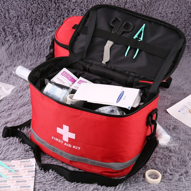 Outdoor First Aid Kit Sports Camping Bag Home Emergency Survival Package(Red) Eurekaonline