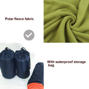 Outdoor Fleece Sleeping Bag Camping Trip Air Conditioner Dirty Sleeping Bag Separated By Knee Blanket During Lunch Break Extra Thick Section (Plaid Cloth) Eurekaonline