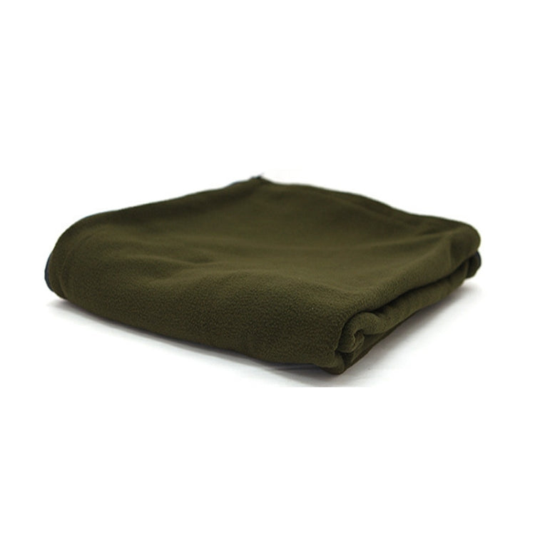 Outdoor Fleece Sleeping Bag Camping Trip Air Conditioner Dirty Sleeping Bag Separated By Knee Blanket During Lunch Break Thickened (Army Green) Eurekaonline