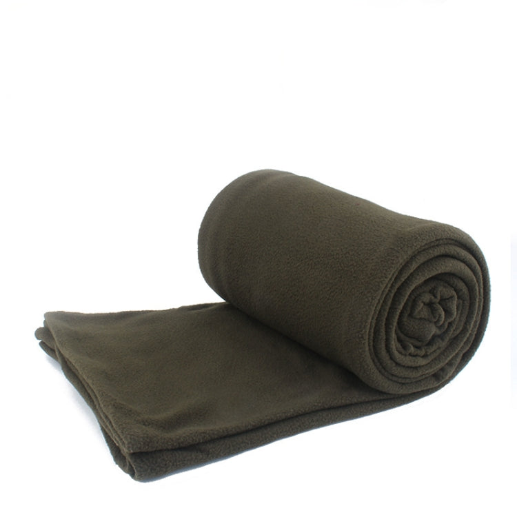 Outdoor Fleece Sleeping Bag Camping Trip Air Conditioner Dirty Sleeping Bag Separated By Knee Blanket During Lunch Break Thickened (Army Green) Eurekaonline