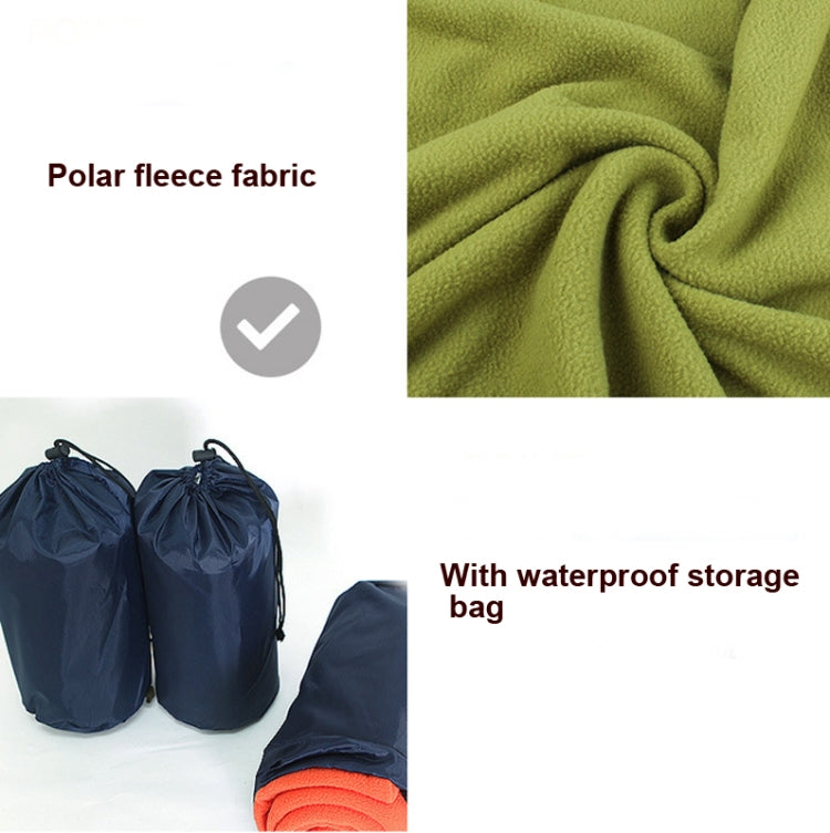 Outdoor Fleece Sleeping Bag Camping Trip Air Conditioner Dirty Sleeping Bag Separated By Knee Blanket During Lunch Break Thickened (Army Green) Eurekaonline