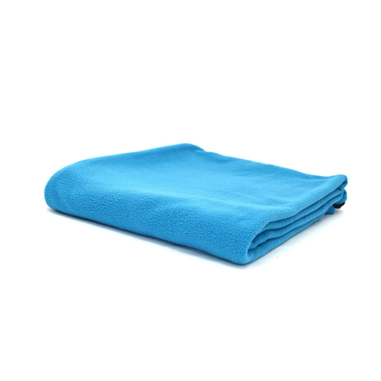 Outdoor Fleece Sleeping Bag Camping Trip Air Conditioner Dirty Sleeping Bag Separated By Knee Blanket During Lunch Break Thickened (Blue) Eurekaonline