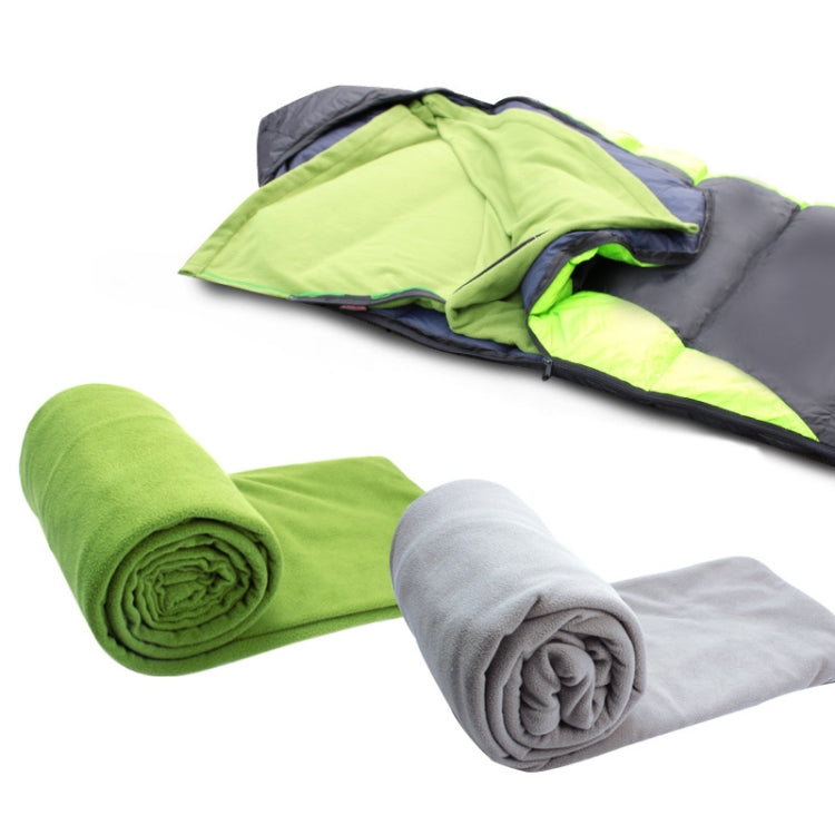 Outdoor Fleece Sleeping Bag Camping Trip Air Conditioner Dirty Sleeping Bag Separated By Knee Blanket During Lunch Break Thickened (Grass Green) Eurekaonline