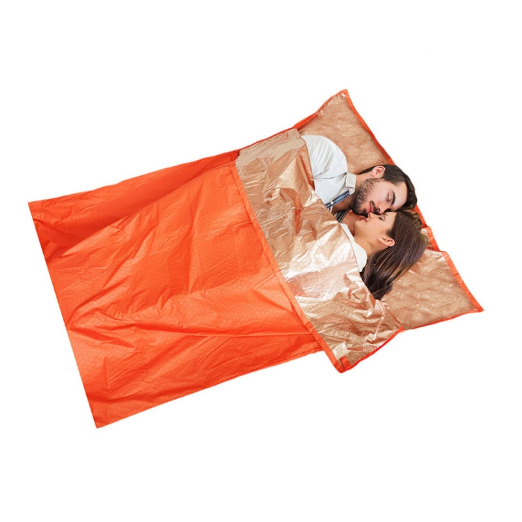 Outdoor Hiking Camping Heat-Reflective Thermal Insulation Sleeping Bag Emergency Blanket Double Envelope 200cmx 145cm Eurekaonline