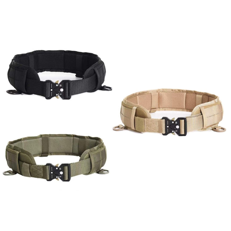 Outdoor Hunting Belt Nylon Waist Belt,Spec: Belt + Corset  Khaki Eurekaonline