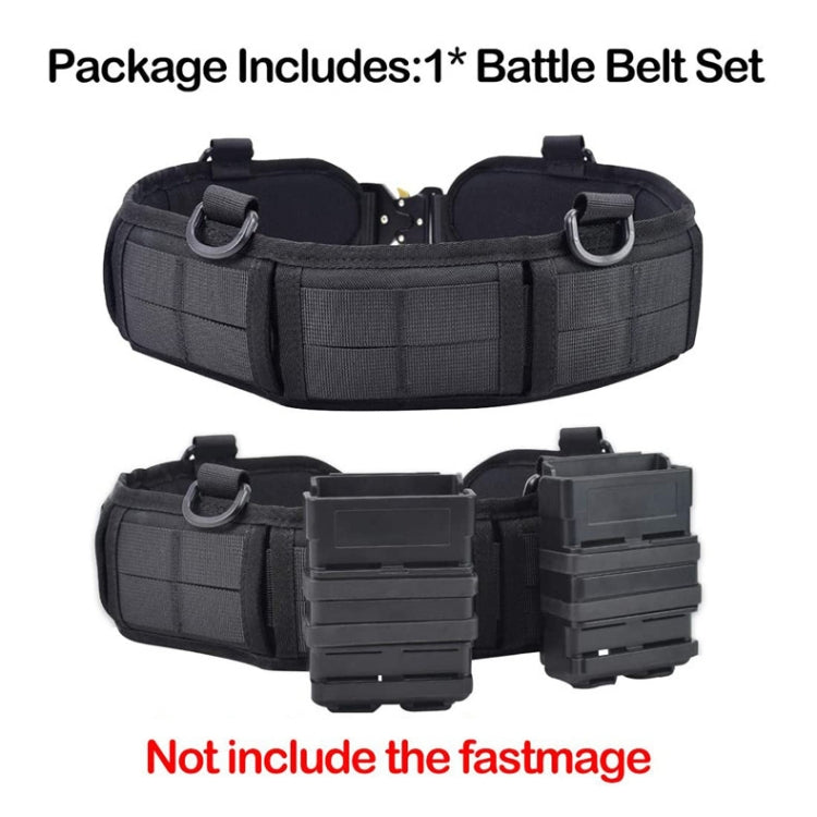 Outdoor Hunting Belt Nylon Waist Belt,Spec: With Bag Black Eurekaonline