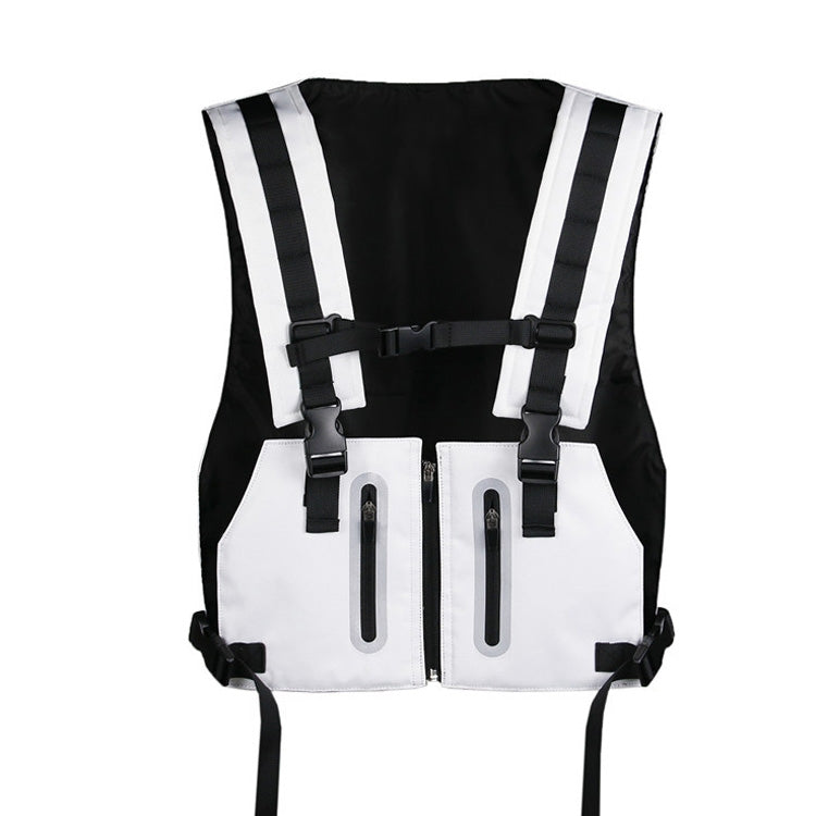 Outdoor Luminous Cycling Sports Vest Bag, Size: Free Size(White) Eurekaonline