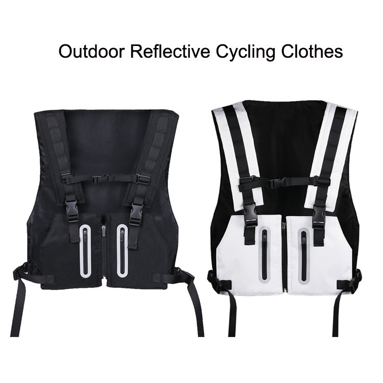 Outdoor Luminous Cycling Sports Vest Bag, Size: Free Size(White) Eurekaonline