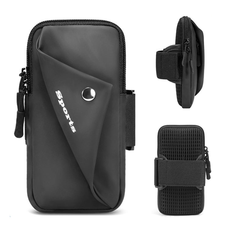 Outdoor Night Running Fitness Mobile Phone Arm Bag Sports Wrist Bag(Black) Eurekaonline