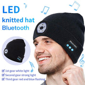 Outdoor Night Running Night Fishing LED Light Illumination Bluetooth 5.0 Knitted Hat Eurekaonline
