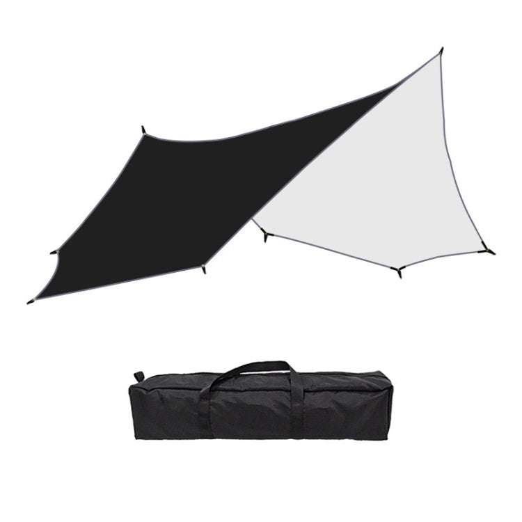 Outdoor Octagonal Curtain Tent Rain and Sun Protection Camping Sunshade Pergola, Color: Black Eurekaonline